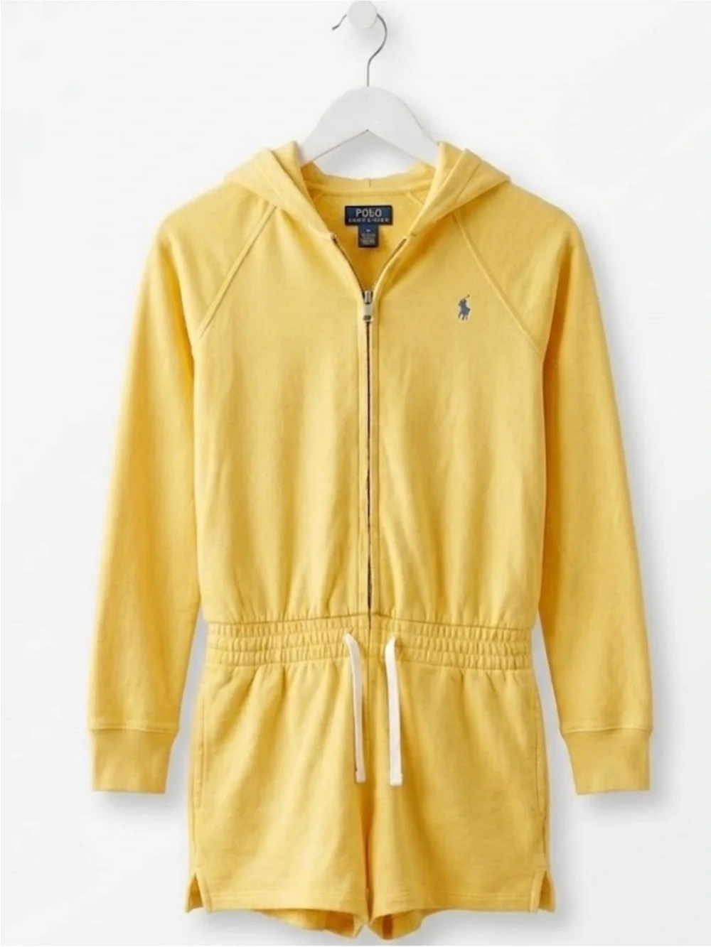 Polo Ralph Lauren Girls Polo Dress and Terry Hooded Romper Bundle